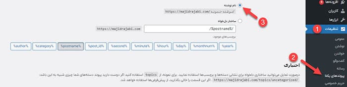 پیوندهای یکتا در وردپرس