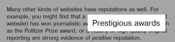 جوایز دریافتی