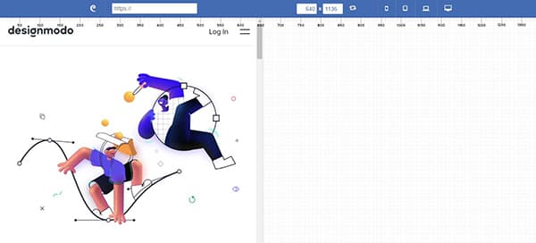 بررسی بررسی واکنشگرا بودن سایت designmodo