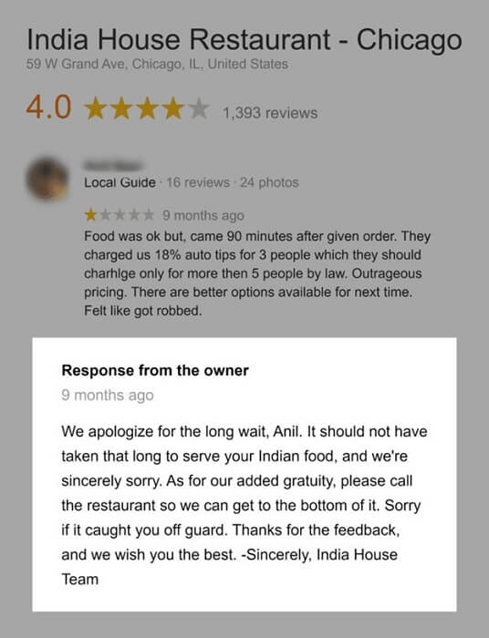 تاثیر یک پاسخ مناسب