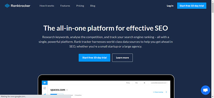 ابزار سئو rank tracker