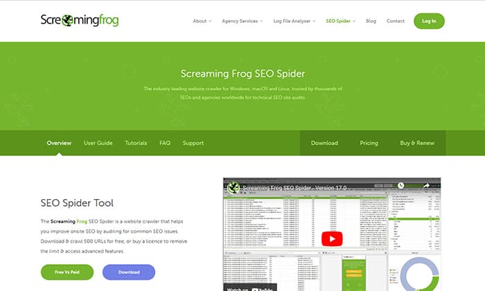 ابزار screaming frog