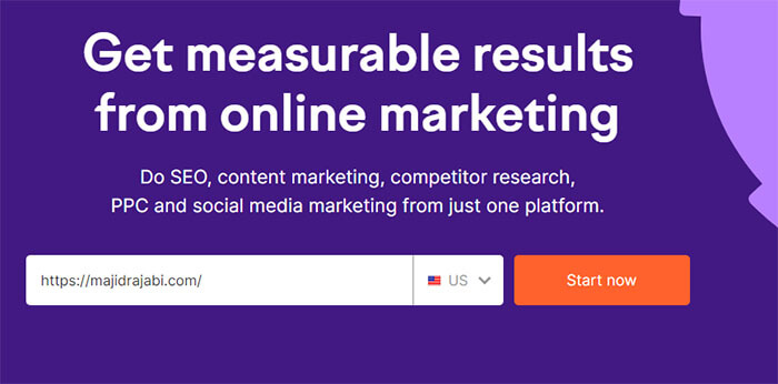 ابزار semrush برای بررسی رقبا