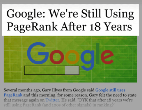 بیانیه گوگل مبنی بر استفاده از رتبه بندی صفحات